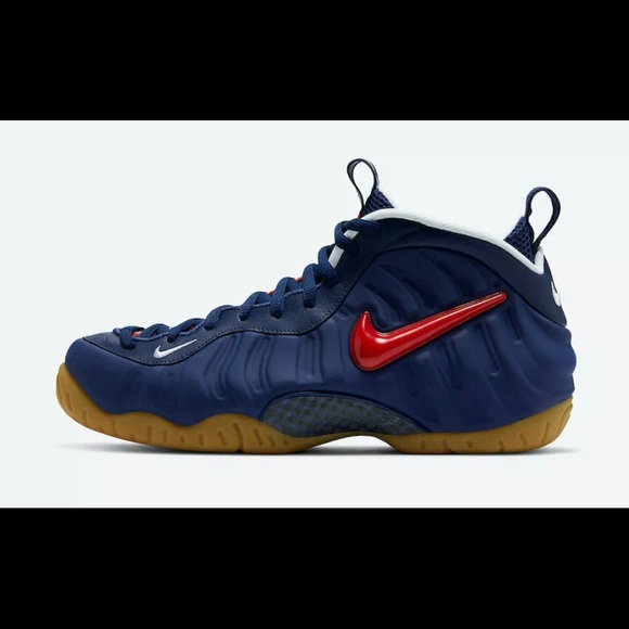 Nike Air Foamposite Pro USA Blue Void Red CJ0325 - Picture 2 of 9